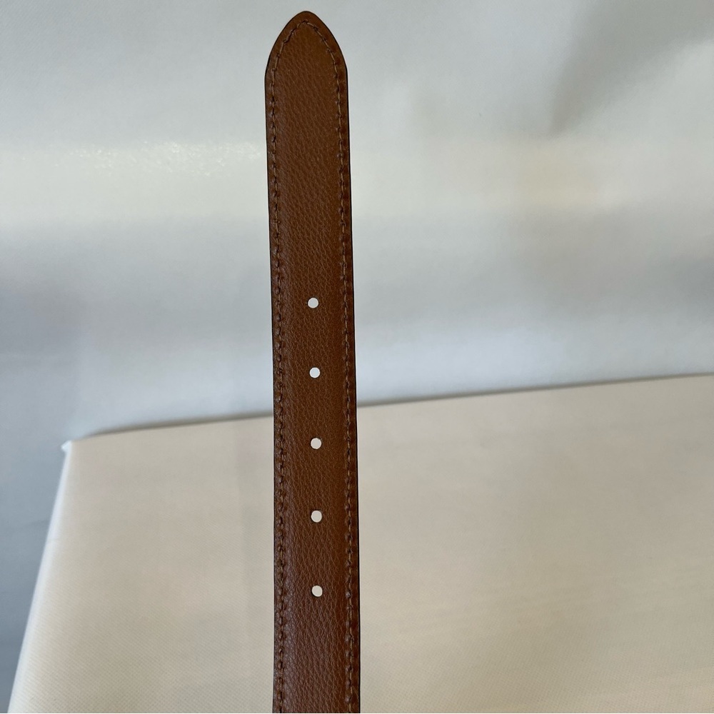 Genuine Italian Leather Brown Belt - Picture 8 of 10